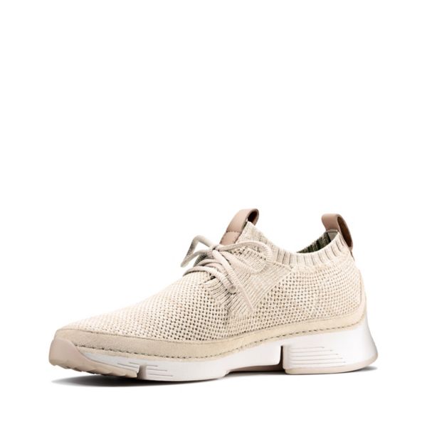 Clarks Womens Tri Native Flat Shoes White | CA-9481063